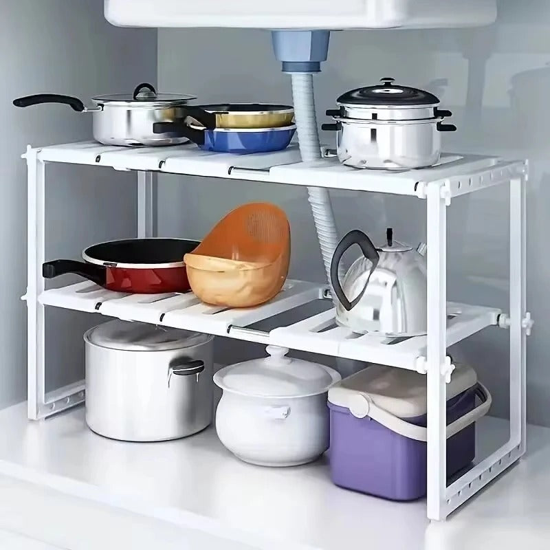 Etagere-sous-evier-panneaux-amovibles-ajustable