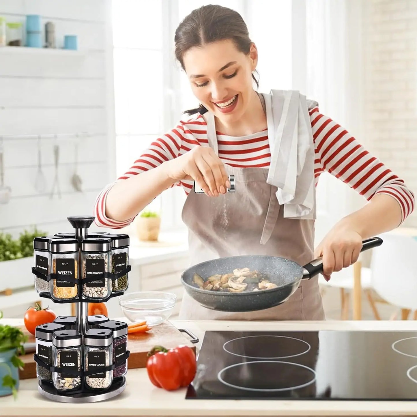 Présentoir épices support tournant pour assaisonnement