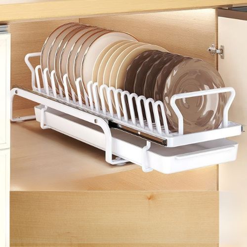Range-vaisselle-support-metallique-blanc-pour-assiettes