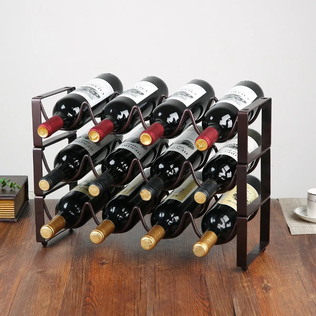 Range bouteille empilable design élégant