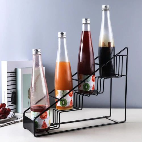 Range bouteille étagère 4 niveaux 4 bouteilles