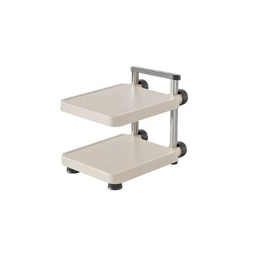 Rangement-sous-evier-multicouche-blanc-deux-niveaux