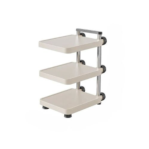 Rangement-sous-evier-multicouche-blanc-trois-niveaux