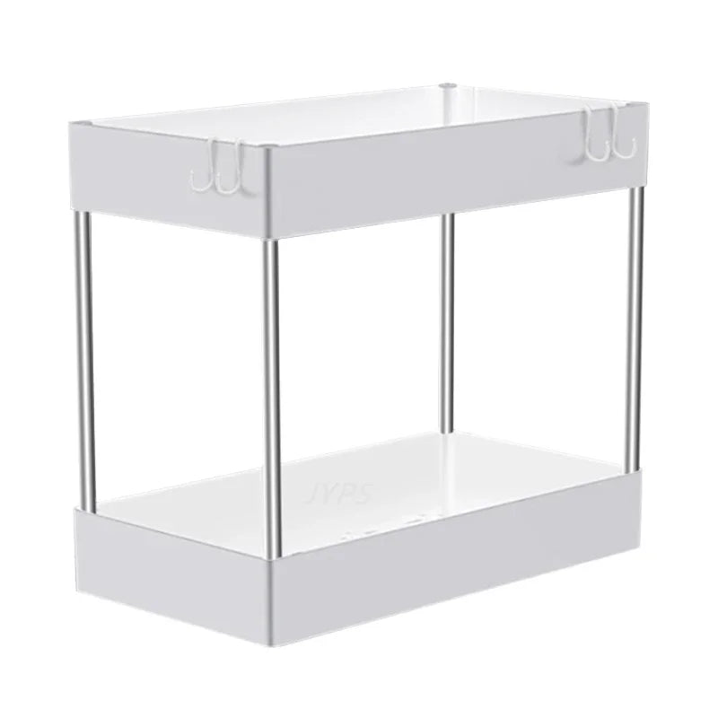Rangement-sous-evier-support-polyvalent-plastique-blanc