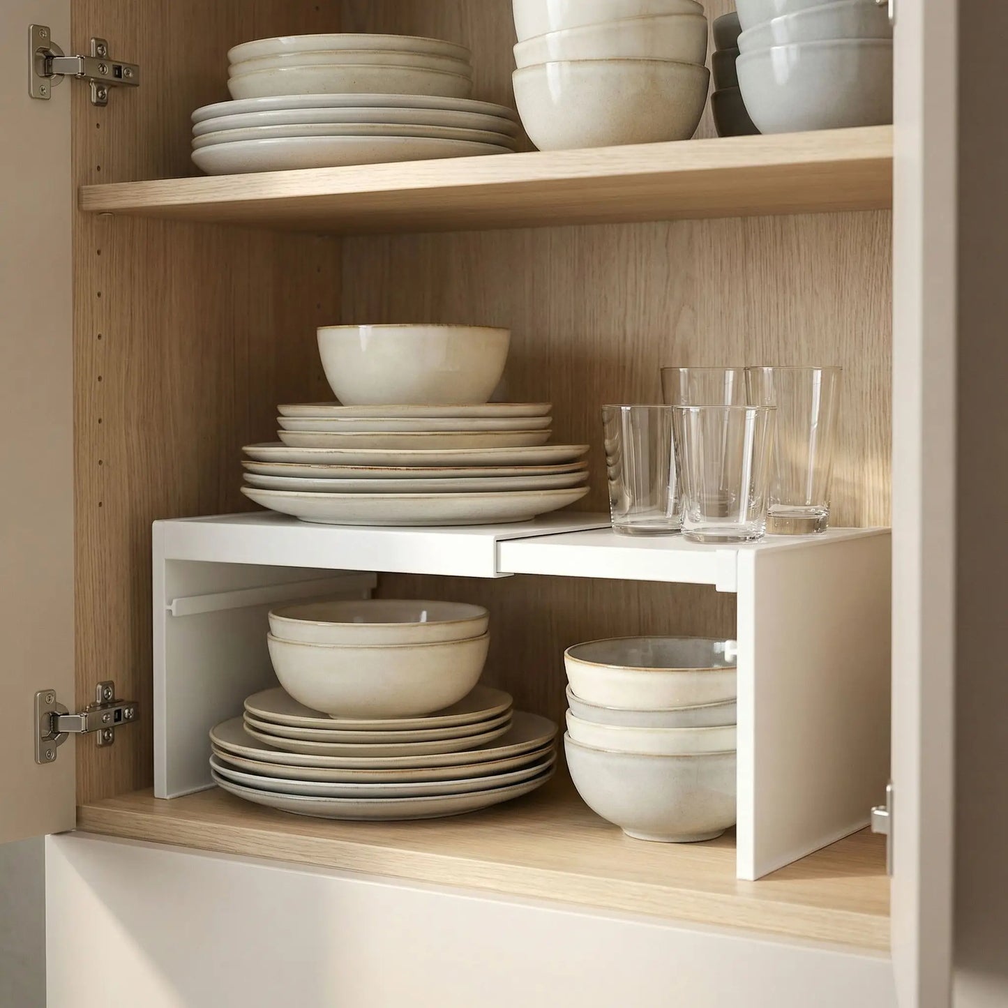 Rangement vaisselle | Etagère rétractable