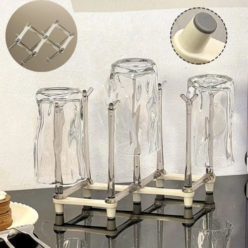 Égouttoir-Support-Retractable-Verre-antidérapant