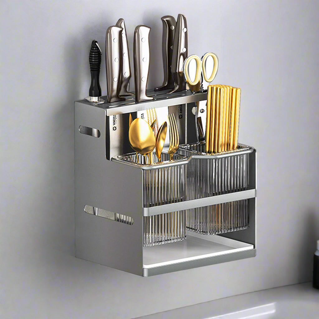 Égouttoir- Mural-Multifonction-modulable-pour-couverts