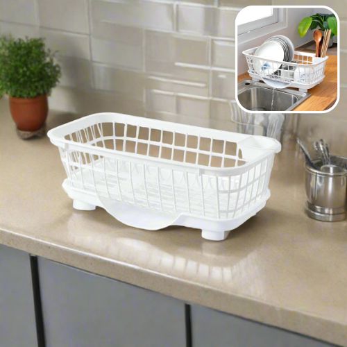 Égouttoir-a-vaisselle-Plastique-blanc