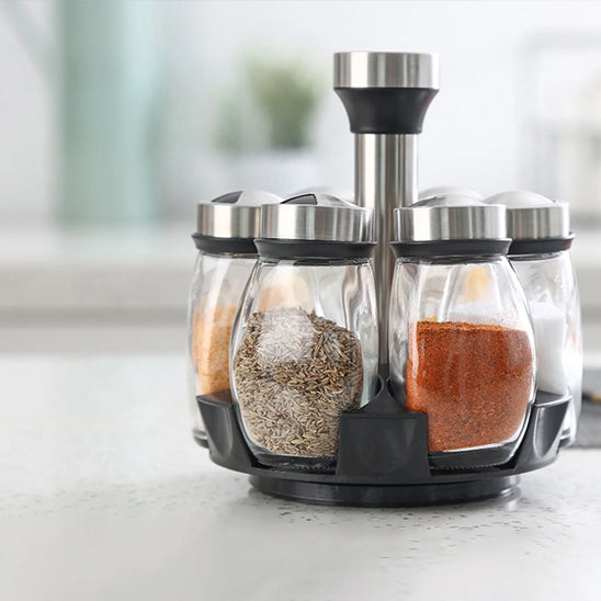 Porte Epice | Pots Inox Verre