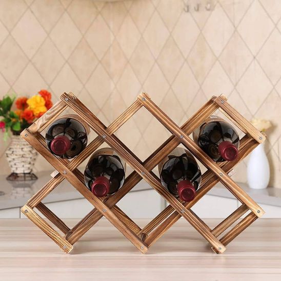 range-bouteille-bois-Pliable-sur-comptoir