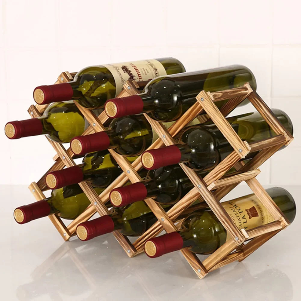 range-bouteille-bois-pliable-dix-bouteilles