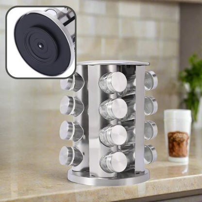 Étagère à Épices | Rotative 16 Pots