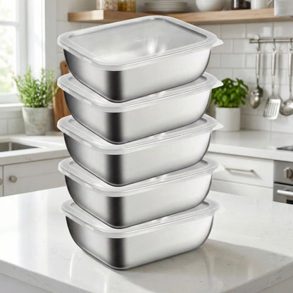 Boite alimentaire acier empilable