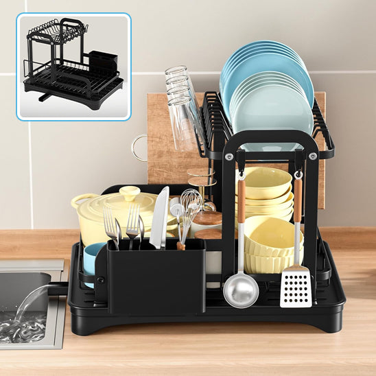 Egouttoir-vaisselle-Inox-double-couche-design