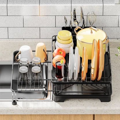 Egouttoir-vaisselle-design-deux-en-un-sur-évier