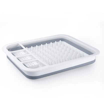 Egouttoir-vaisselle-silicone-pliable-gris