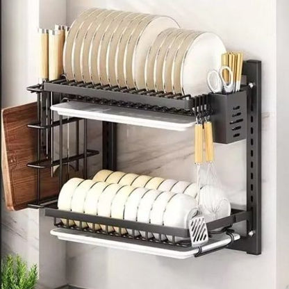 égouttoir_à_vaisselle_étagere_Murale_Noir