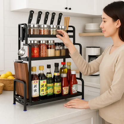 Etagere Cuisine | Acier 3 Niveaux