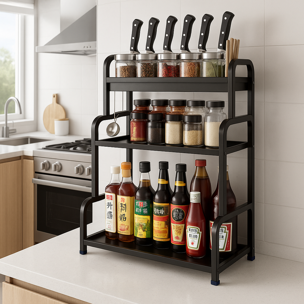 Etagere Cuisine | Acier 3 Niveaux