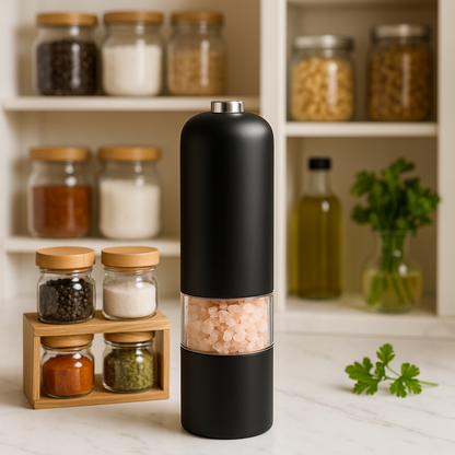 Moulin-à-poivre-électrique-noir-à-piles-épices-rangement-cuisine