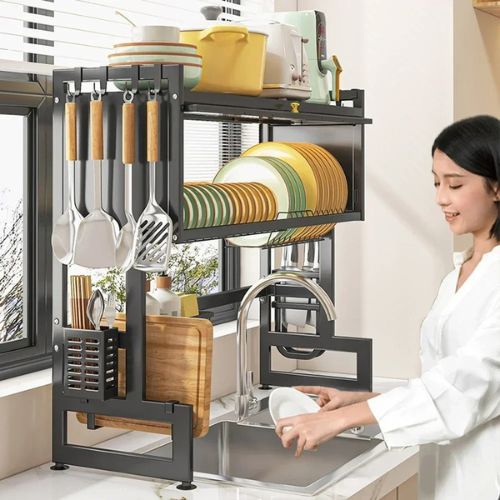 Porte-assiette-étagère-de-vidange-rangement-séchage