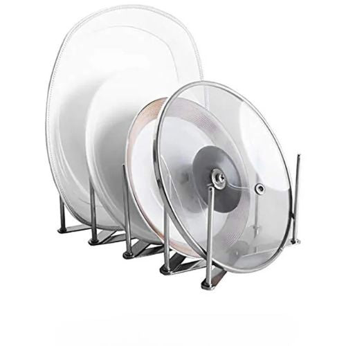 Porte-assiette-support-en-acier-compact