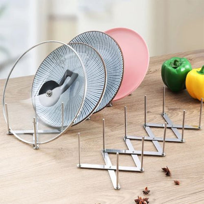 Porte-assiette-support-en-acier-durable