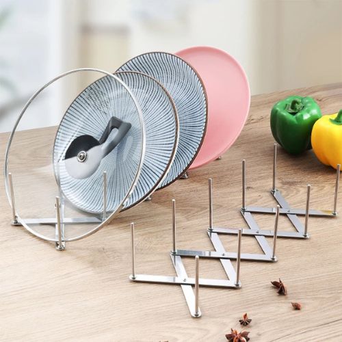 Porte-assiette-support-en-acier-durable