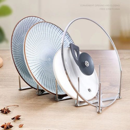 Porte-assiette-support-en-acier-polyvalent