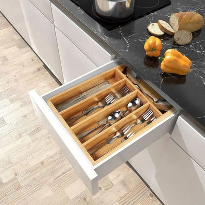 Range-couvert-tiroir-organiseur-bois-compact
