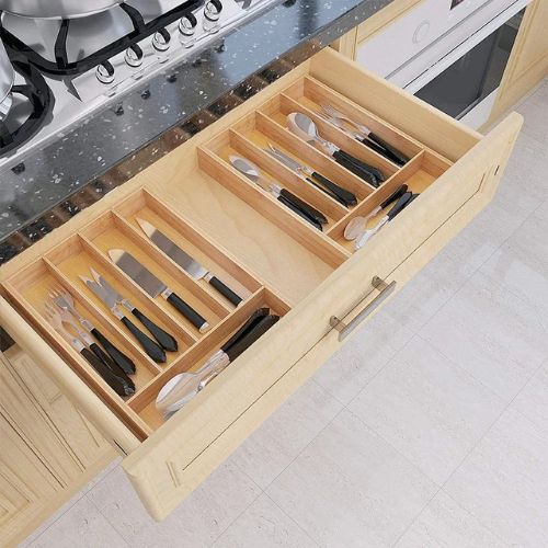Range-couvert-tiroir-organiseur-bois-élégant