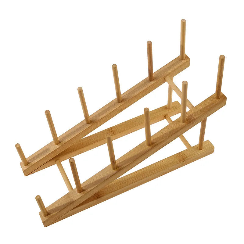 Range-vaisselle-design-présentoir-bambou