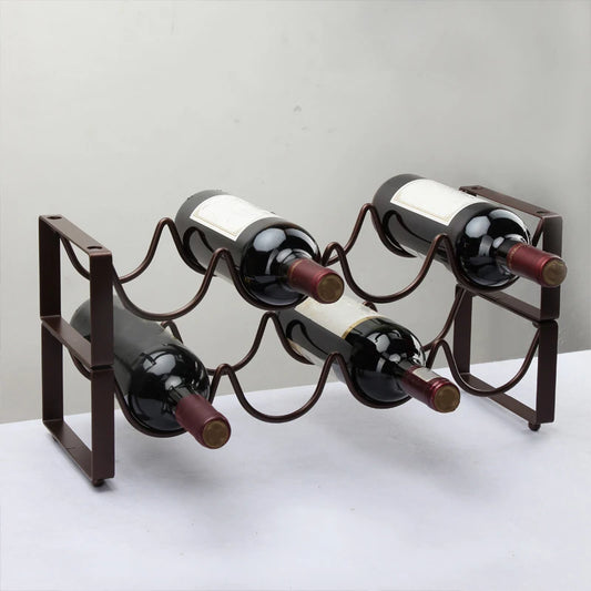 Range bouteille empilable deux niveaux