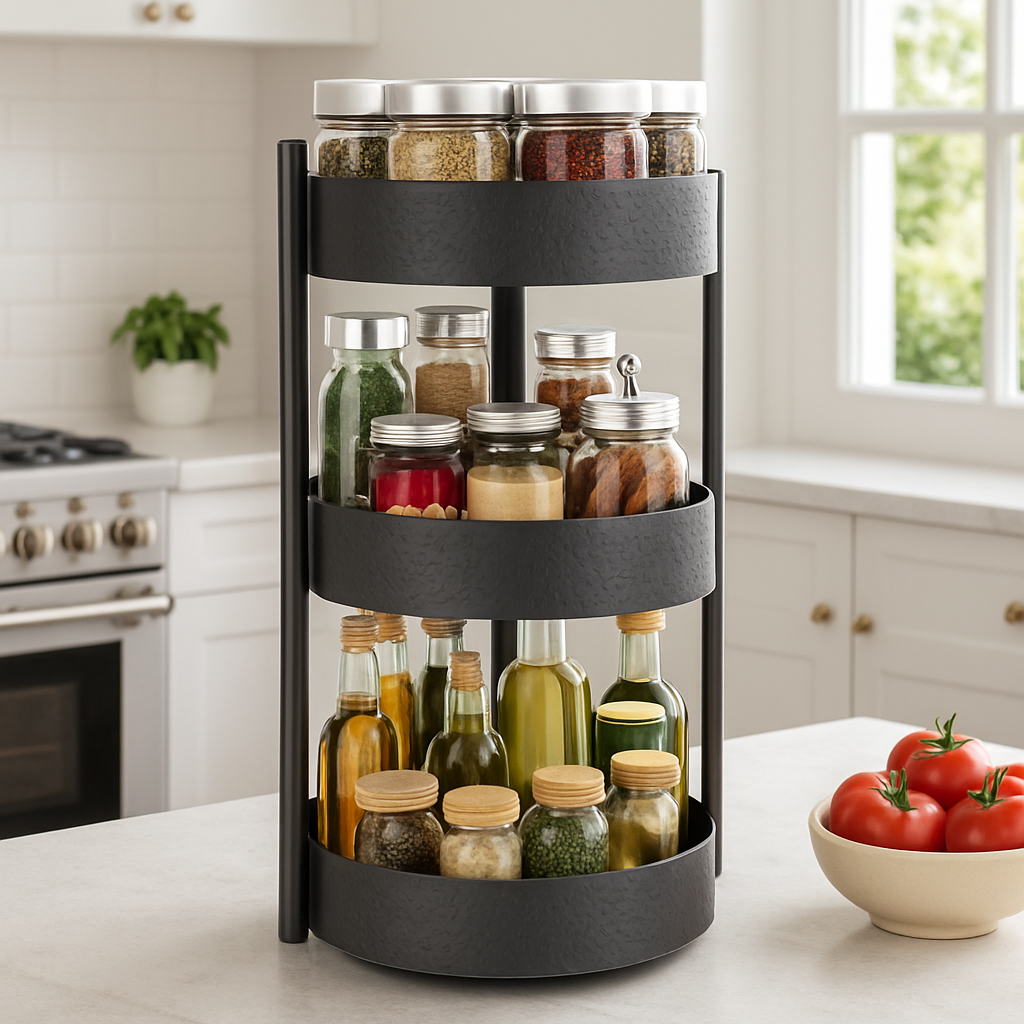 Rangement-à-épices-étagère-rotatif-3-niveaux-sur-comptoir