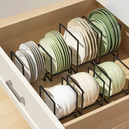 Rangement-vaisselle-support-en-métal-organisation-tiroir