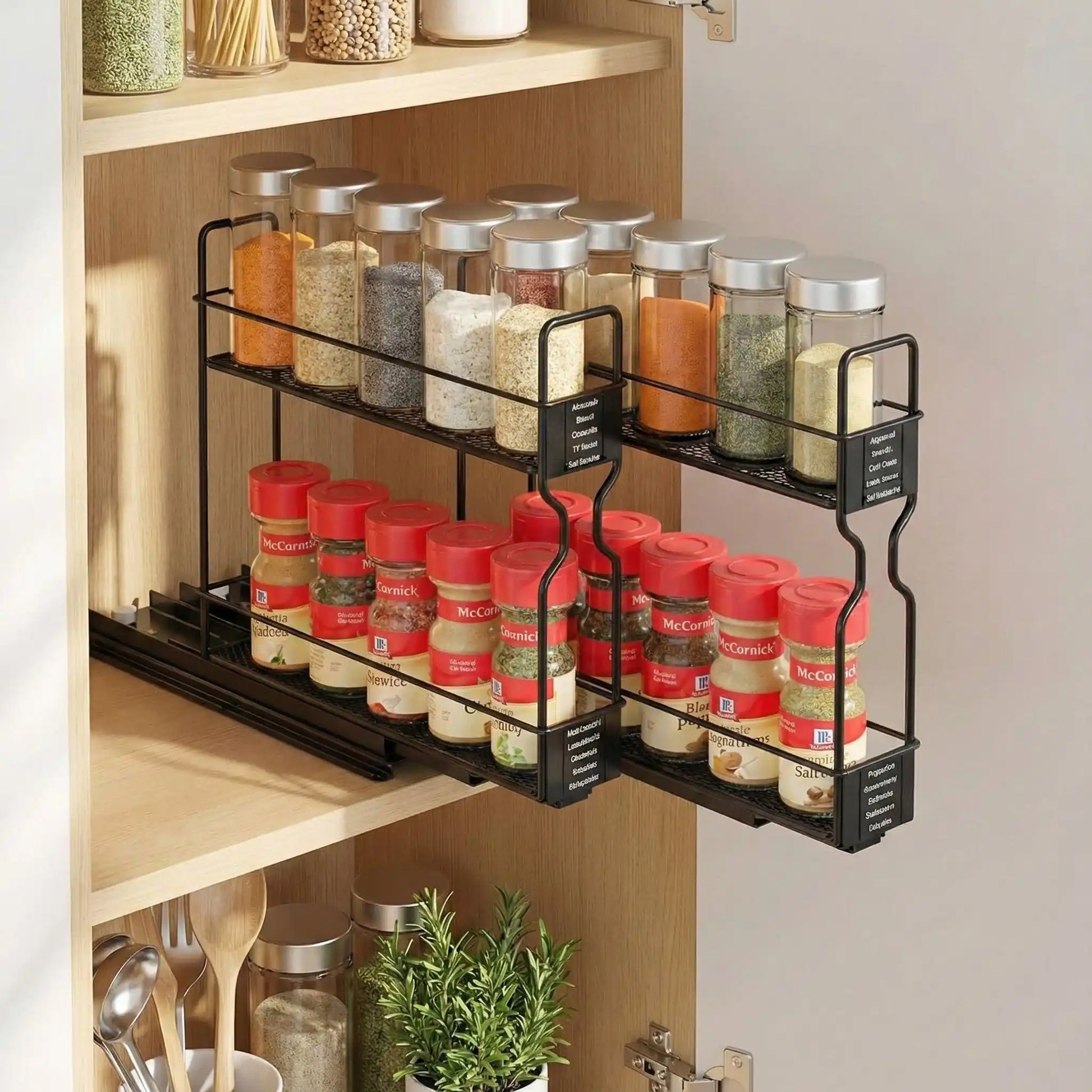 Rangement épices tiroir vertical spaceOptimizer coulissant