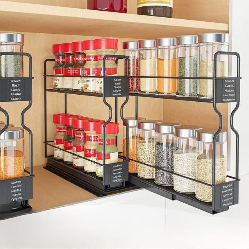 Rangement épices tiroir vertical spaceOptimizer accès facile