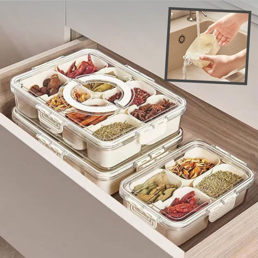Ranges-epices-boîte-multi-compartiments