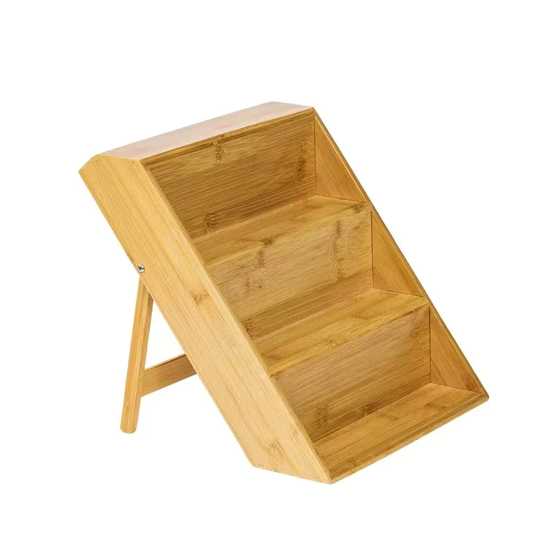 Support à épices en bois porte-bocaux 3 niveaux