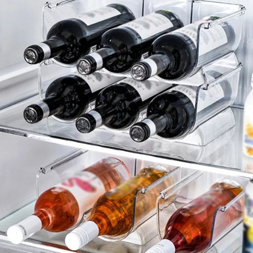 porte bouteille universel frigo empilable 6 bouteilles