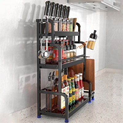 Etagere Cuisine | Acier 3 Niveaux