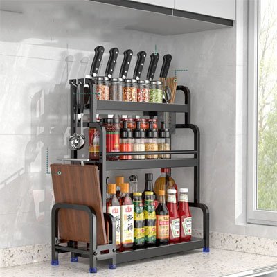 Etagere Cuisine | Acier 3 Niveaux