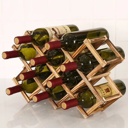 range-bouteille-bois-pliable-dix-bouteilles